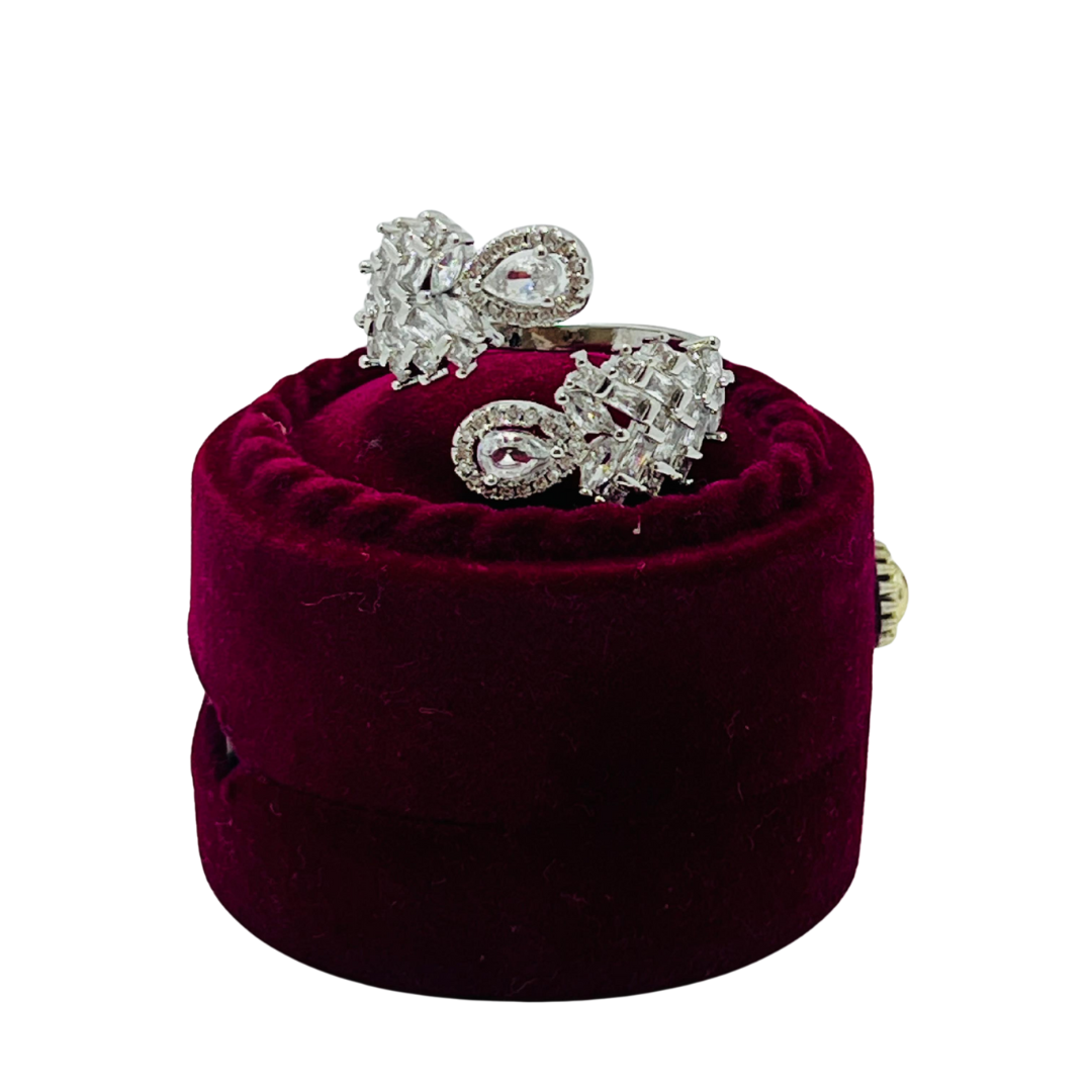 Elegant Diamond Cluster Ring