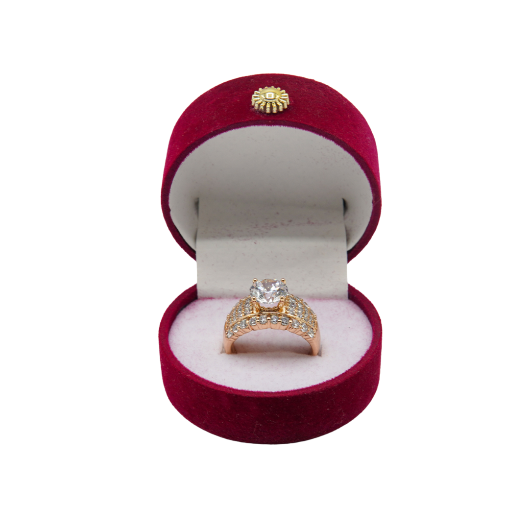 Rose Gold Diamond Solitaire Ring
