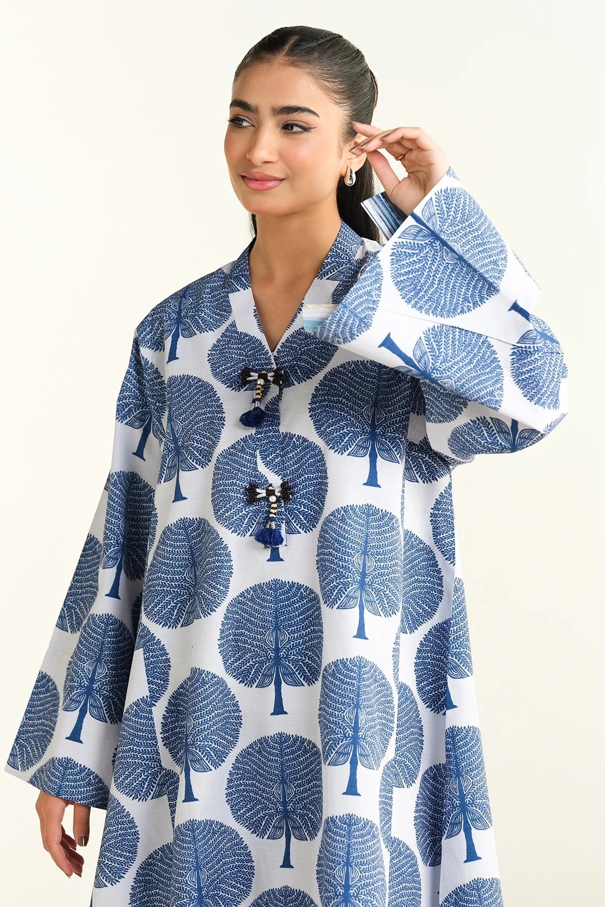 2-piece printed dress for women