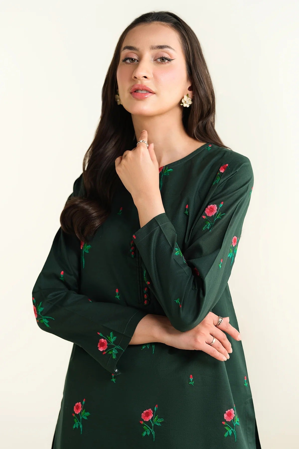 2 Piece - Embroidered summer dress for women