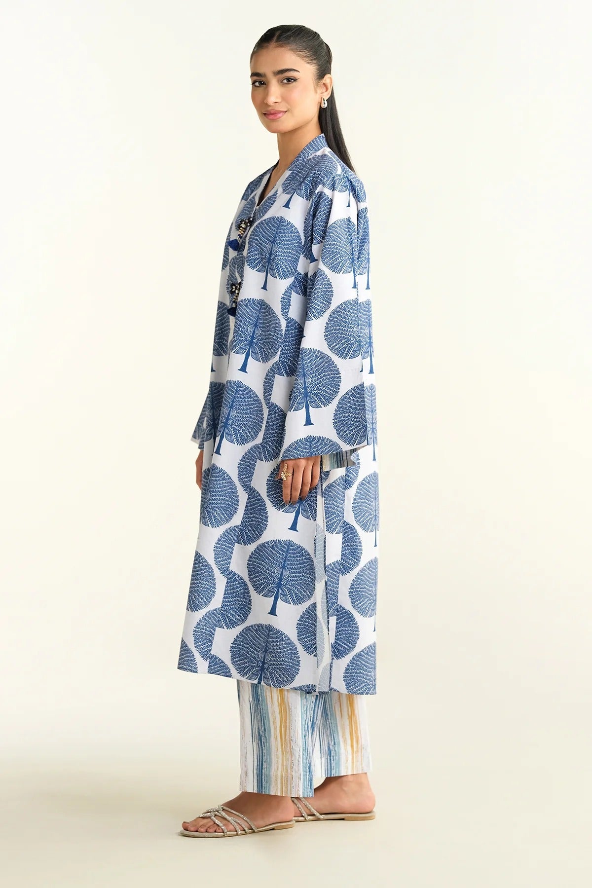 2-piece printed dress for women