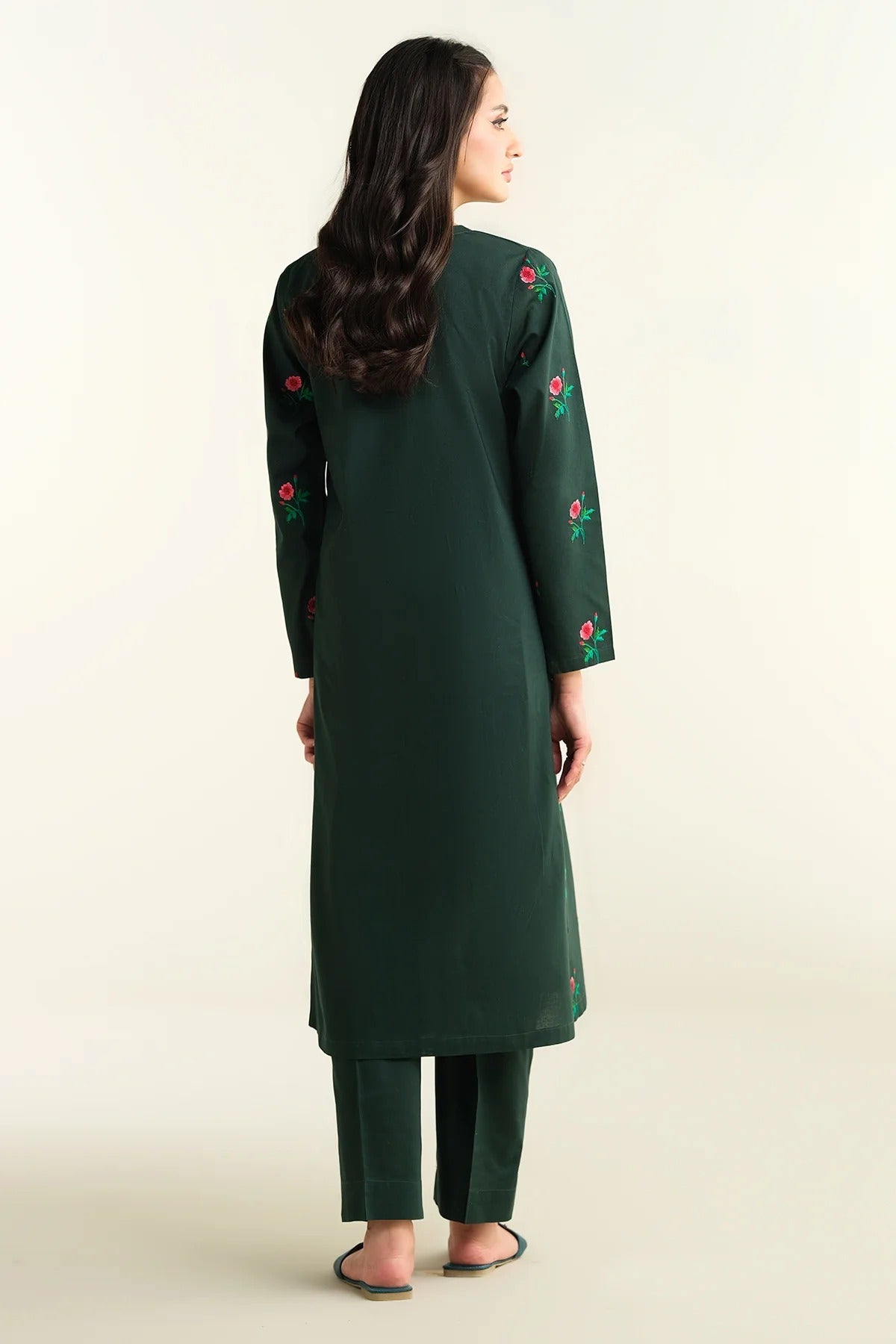 2 Piece - Embroidered summer dress for women