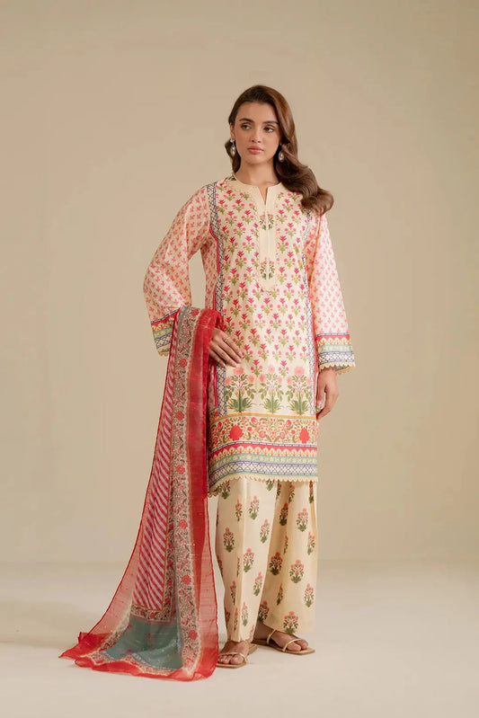 3-piece printed dress for women