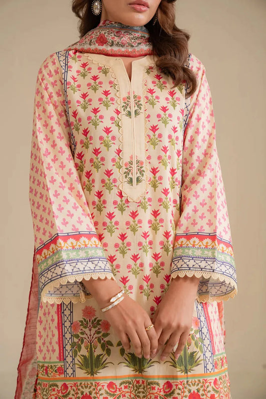 3-piece printed dress for women