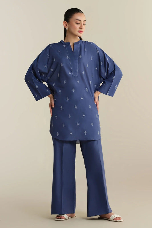 2-piece emroided summer dress for women