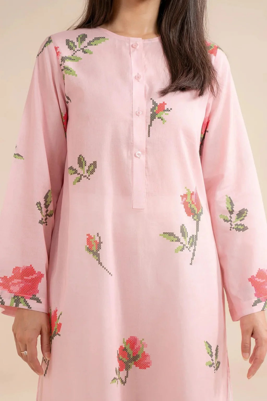 1 Piece Printed Lawn Shirt